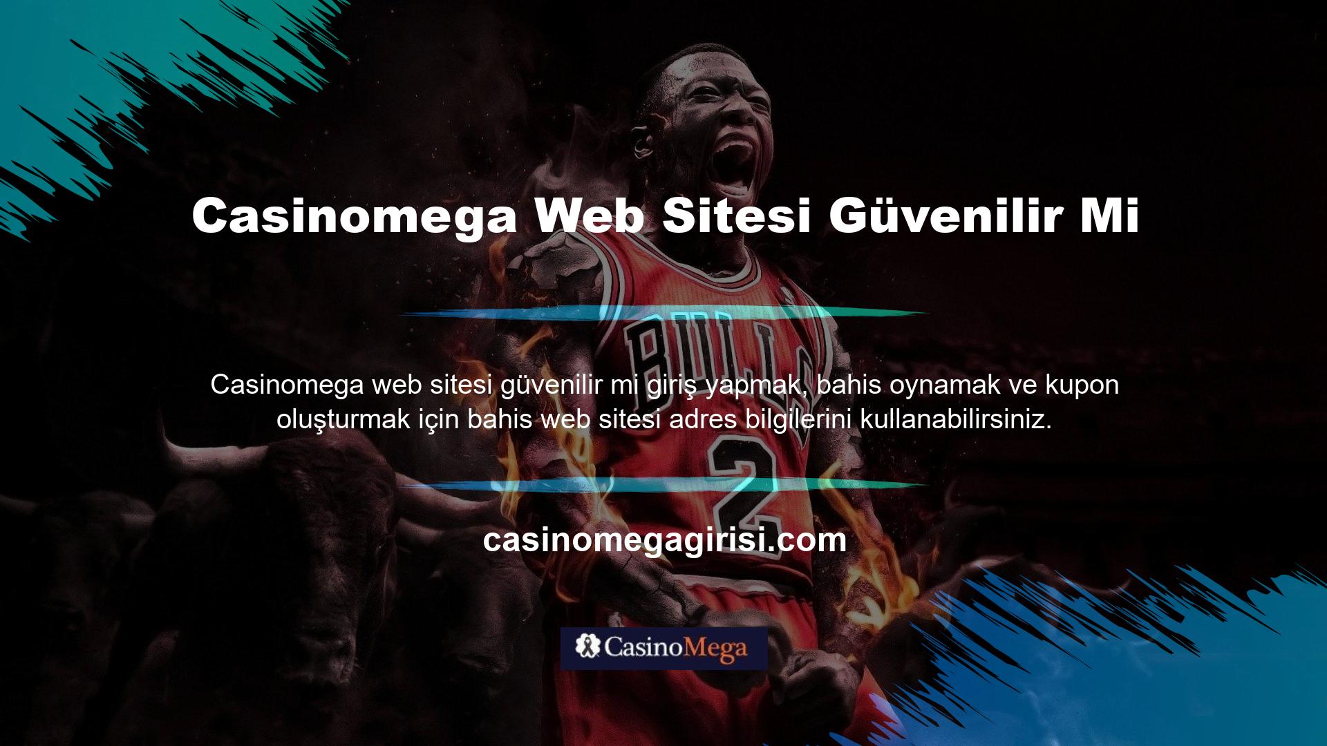 Casinomega web sitesi kuponları şu şekilde oluşturulmuştur: Spor bahisleri oynamak için web sitesini ziyaret etmelisiniz